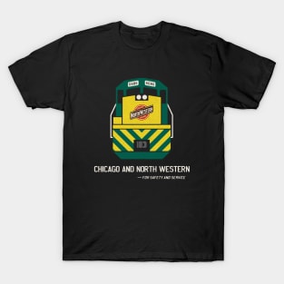 Chicago North Western Railroad Train Engine T-Shirt